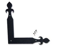 Fleur-de-Lis Corner Bracket Decorative Garage Door Hardware