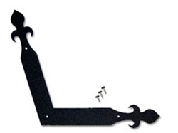 Fleur-de-Lis Angle Bracket Decorative Garage Door Hardware