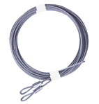 Garage Door Extension Cable Set for up to 8' High Doors, 1/8", 7x19